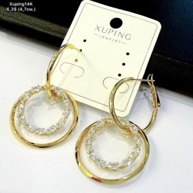 Сережки Xuping14К 10930 (4.7см)